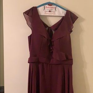 Beautiful Maroon dress by Madeline Gardner
